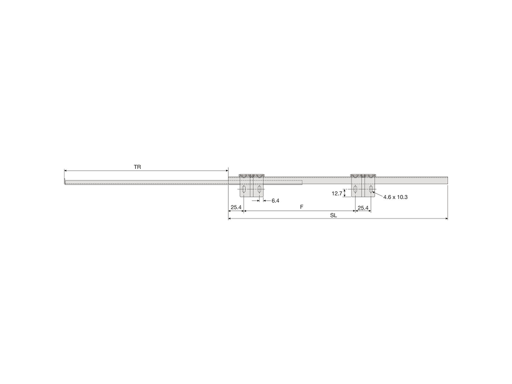 Guide con Sfere per Ripiano Estraibile per Tastiera 35,3x12,7h Portata kg.30 Zincata mm.450 | Accuride - immagine 6